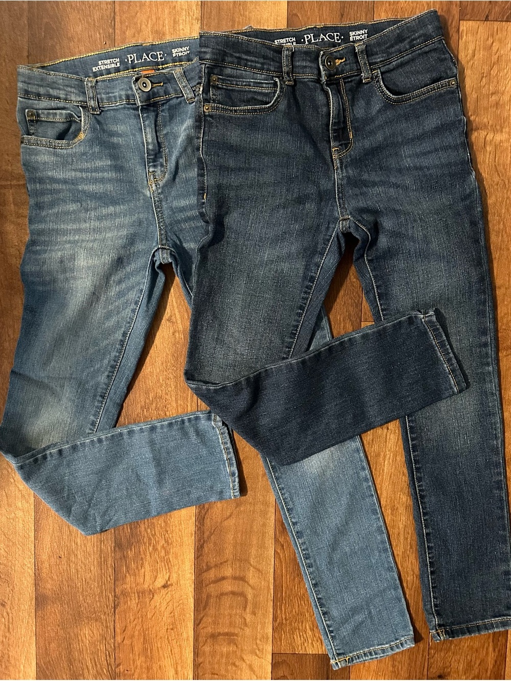 The Children's Place Skinny Jeans Duo - Light and Dark Blue Denim